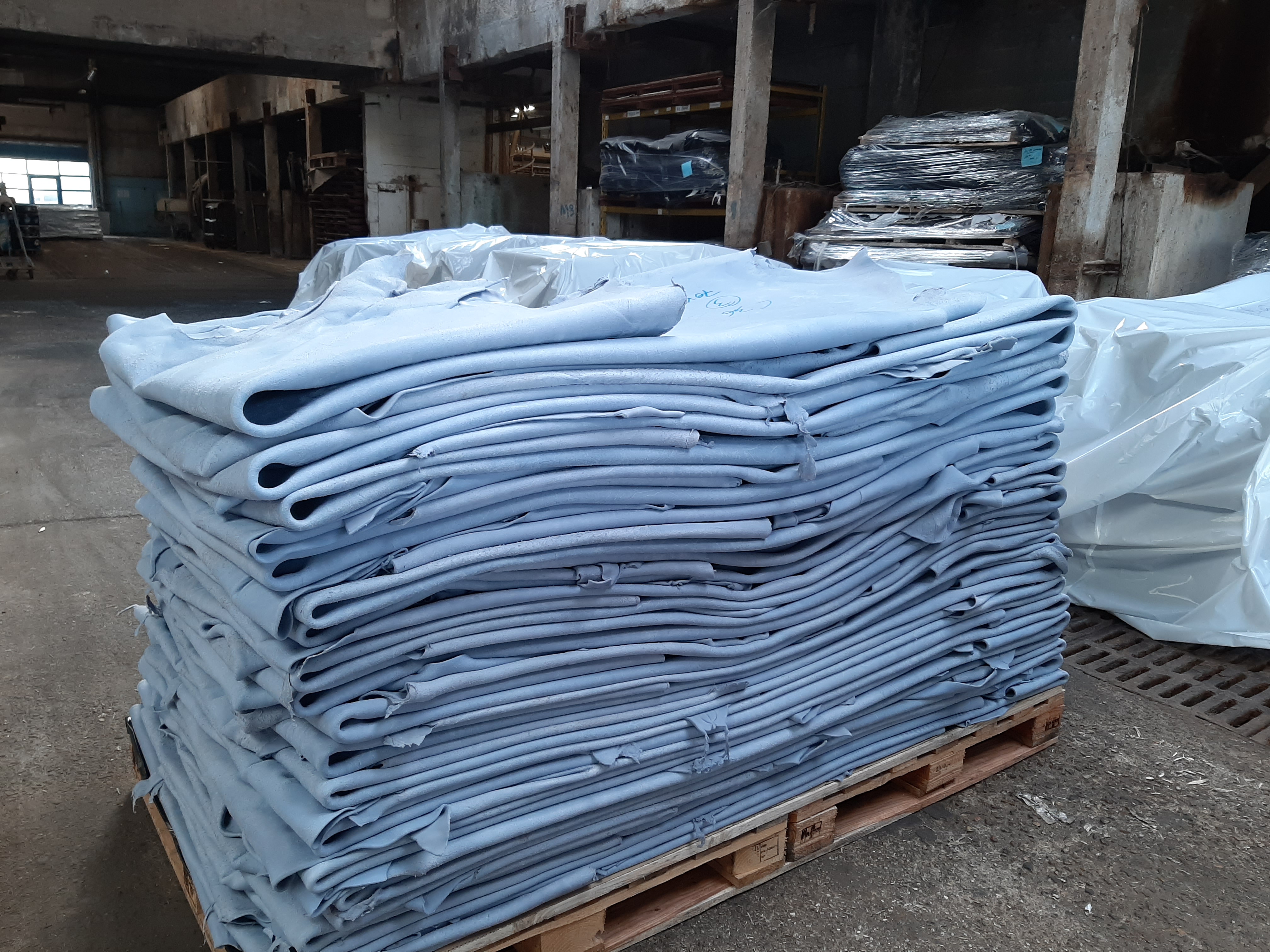 Premium wet blue leather hide